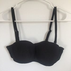 H&M Black Bikini Top 36B